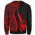 Samoa Sweatshirt - Red Polynesian Tentacle Tribal Pattern - Polynesian Pride