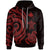 Papua New Guinea Hoodie Red Tentacle Turtle Unisex Red - Polynesian Pride