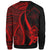 Guam Sweatshirt - Red Polynesian Tentacle Tribal Pattern - Polynesian Pride