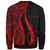 Chuuk Custom Personalised Sweatshirt - Red Polynesian Tentacle Tribal Pattern - Polynesian Pride