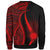 Marshall Islands Sweatshirt - Red Polynesian Tentacle Tribal Pattern - Polynesian Pride