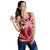 Hawaii Kanaka Polynesian Football Jersey Racerback Tank - Red - Bernice Style - AH - Polynesian Pride