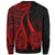 American Samoa Sweatshirt - Red Polynesian Tentacle Tribal Pattern - Polynesian Pride