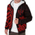 Kosrae Sherpa Hoodie - Red Tentacle Turtle - Polynesian Pride