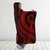 Marshall Islands Hooded Blanket - Red Tentacle Turtle Crest - Polynesian Pride