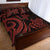 Niue Quilt Bed Set - Red Tentacle Turtle - Polynesian Pride