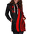 Yap Women's Hoodie Dress - Red Polynesian Tentacle Tribal Pattern - Polynesian Pride