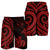 Fiji Men's Short - Red Tentacle Turtle Crest - Polynesian Pride