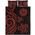 Tahiti Quilt Bed Set - Red Tentacle Turtle - Polynesian Pride