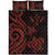 Kosrae Quilt Bed Set - Red Tentacle Turtle - Polynesian Pride