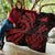 Tokelau Premium Quilt - Red Tentacle Turtle - Polynesian Pride