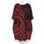 Chuuk Batwing Pocket Dress - Red Tentacle Turtle Women Red - Polynesian Pride