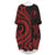 Yap Batwing Pocket Dress - Red Tentacle Turtle Women Red - Polynesian Pride