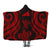 Tokelau Hooded Blanket - Red Tentacle Turtle Hooded Blanket Red - Polynesian Pride