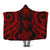 Federated States of Micronesia Hooded Blanket - Red Tentacle Turtle Hooded Blanket Red - Polynesian Pride