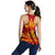 Hawaii Kanaka Polynesian Football Jersey Racerback Tank - Red And Yellow - Bernice Style - AH - Polynesian Pride