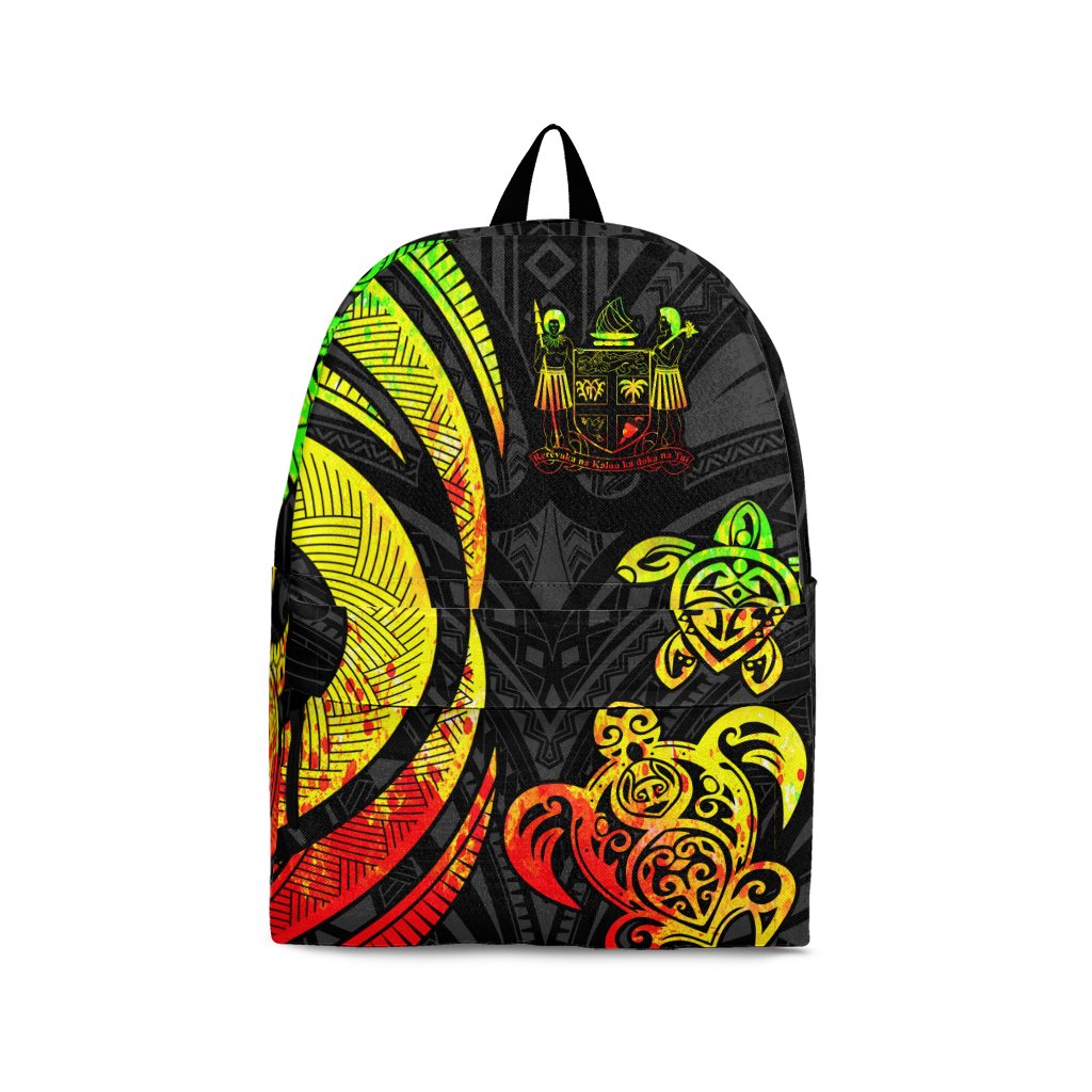 Fiji Backpack - Reggae Tentacle Turtle Crest Reggae - Polynesian Pride