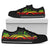 Fiji Low Top Canvas Shoes - Reggae Tentacle Turtle Crest - Polynesian Pride