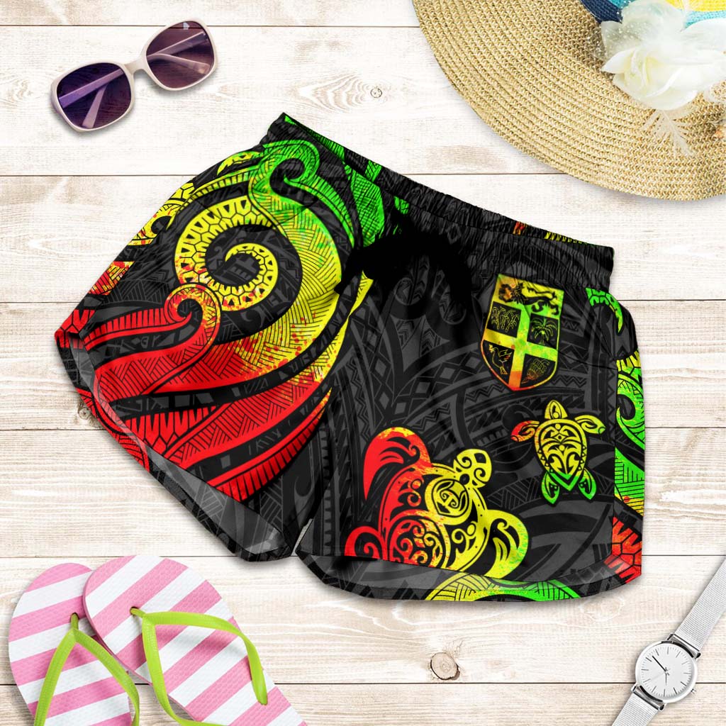 Fiji Women's Short - Reggae Tentacle Turtle Women Reggae - Polynesian Pride