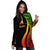 Tokelau Women's Hoodie Dress - Reggae Polynesian Tentacle Tribal Pattern - Polynesian Pride