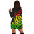 Tokelau Women Hoodie Dress - Reggae Tentacle Turtle - Polynesian Pride