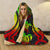 Palau Hooded Blanket - Reggae Tentacle Turtle - Polynesian Pride