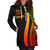 Vanuatu Women's Hoodie Dress - Reggae Polynesian Tentacle Tribal Pattern - Polynesian Pride