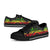 Fiji Low Top Canvas Shoes - Reggae Tentacle Turtle Crest - Polynesian Pride