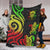 Tuvalu Premium Blanket - Reggae Tentacle Turtle - Polynesian Pride