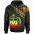 Samoa Custom Hoodie Polynesian Patterns With Coat of rms Reggae Color Unisex Black - Polynesian Pride