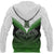 New Zealand Green Rugby Hoodie, Maori Manaia Zip up Hoodie - Polynesian Pride