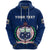 Custom Manu Samoa Rugby Zip Hoodie Simple Style Blue Unisex Blue - Polynesian Pride