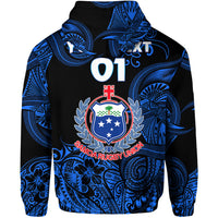 Custom Samoa Manu Zip Hoodie Rugby Unique Style Black LT8 - Polynesian Pride