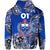 Custom Samoa Manu Hoodie Rugby Unique Style Blue White LT8 - Polynesian Pride