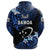 Custom Manu Samoa Rugby Zip Hoodie Unique Vibes Blue - Polynesian Pride