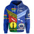 Custom Samoa and Kanaky New Caledonia Hoodie Together LT8 Blue - Polynesian Pride