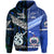 Custom Samoa and New Zealand Hoodie Together Blue LT8 - Polynesian Pride