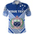 Custom Manu Samoa Rugby Polo Shirt Creative Style Full Blue - Polynesian Pride