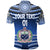 Custom Manu Samoa Rugby Polo Shirt Creative Style Blue, Custom Text and Number - Polynesian Pride