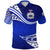 Custom Manu Samoa Rugby Polo Shirt Unique Version Blue - Polynesian Pride