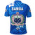 Custom Manu Samoa Rugby Polo Shirt Unique Vibes Coat Of Arms Full Blue - Polynesian Pride