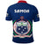 Manu Samoa Rugby Polo Shirt Simple Style Blue - Polynesian Pride