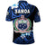 Manu Samoa Rugby Polo Shirt Unique Vibes Coat Of Arms Blue - Polynesian Pride