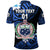 Custom Manu Samoa Rugby Polo Shirt Unique Vibes Coat Of Arms Blue, Custom Text and Number - Polynesian Pride