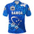 Custom Manu Samoa Rugby Polo Shirt Unique Vibes Full Blue, Custom Text and Number - Polynesian Pride