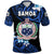 Manu Samoa Rugby Polo Shirt Unique Vibes Coat Of Arms Blue - Polynesian Pride