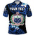 Custom Manu Samoa Rugby Polo Shirt Unique Vibes Coat Of Arms Blue - Polynesian Pride