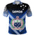 Manu Samoa Rugby Polo Shirt Creative Style Blue - Polynesian Pride