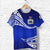 Manu Samoa Rugby T Shirt Unique Version Blue - Polynesian Pride