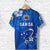 Custom Manu Samoa Rugby T Shirt Unique Vibes Full Blue - Polynesian Pride